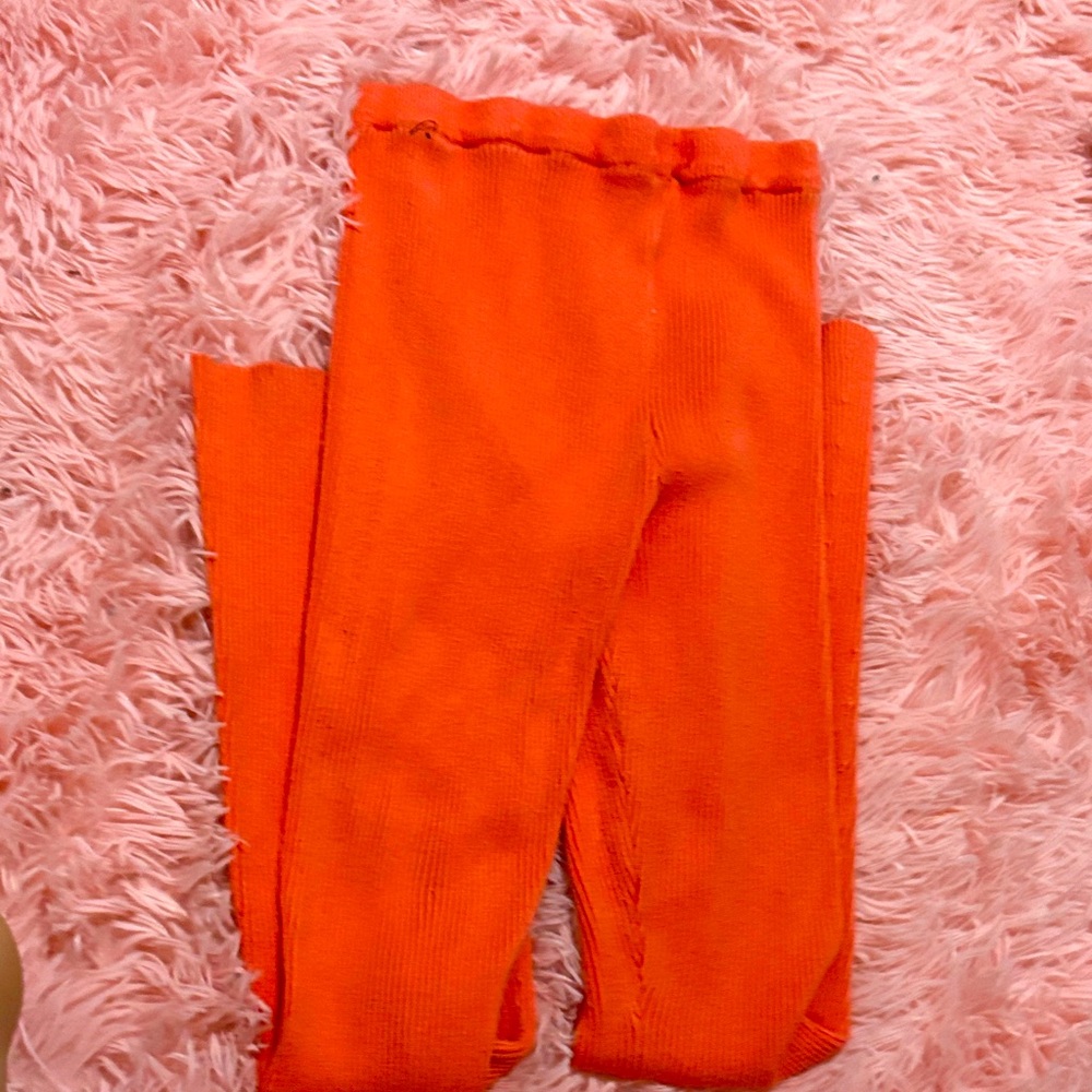 Bright Orange Kids Leggings